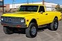 127-Mile, 1971 Chevrolet K20 "Heartbeat of America" Comes in Bumblebee Yellow