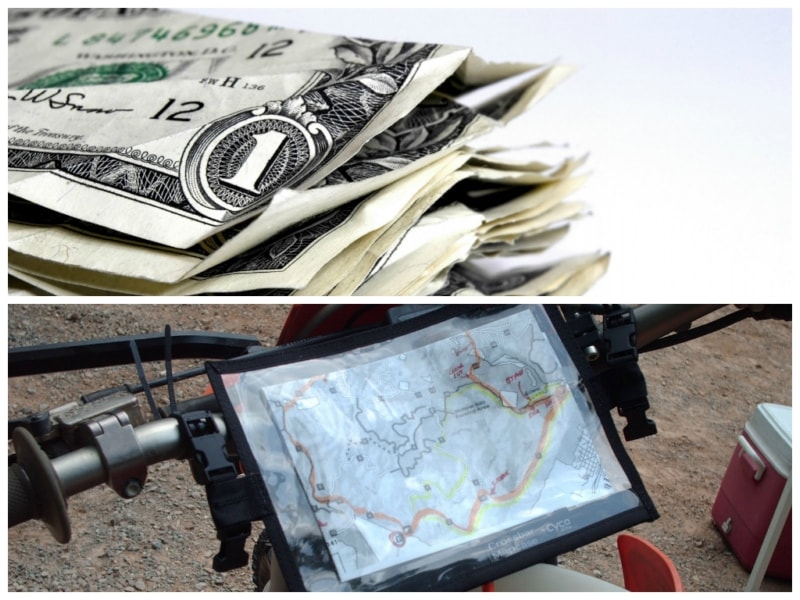 Some cash and physical map are always handy