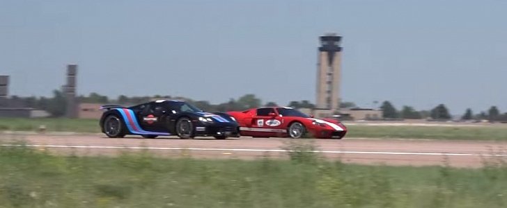 13-Year-Old Porsche 918 Spyder Driver Drag Races Ford GT Driven by His Father