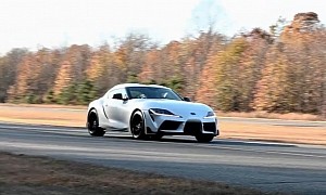 132-MPH Flying Quarter-Mile Is AWE's Teaser for Upcoming Toyota Supra CF Upgrade