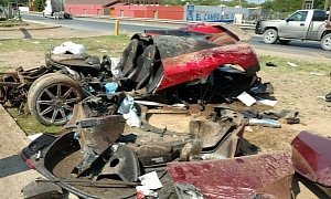 $1.35M Koenigsegg CCX Dismantled in Brutal Mexico Crash Was Reportedly Uninsured