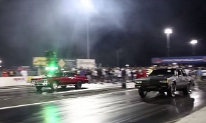 1,380 HP Chevy Caprice on 24-inch Wheels Drag Races Big-Block Impala, Crushes It
