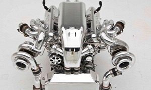 1400 HP 10.4 liter twin-turbo V8 from Nelson Racing Engines