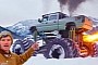 1,400-HP Twin-V8 Monster Truck With Radioactive 2,500-HP Jet Gets Stuck in Snow