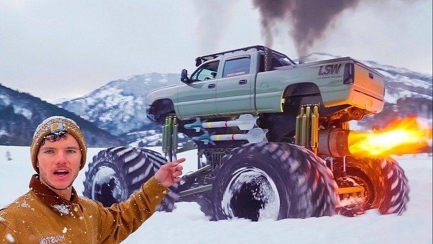 Monster Truck with radioactive jet engine