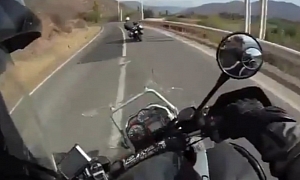 1400cc Kawasaki Crashing Hard