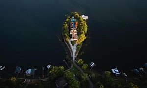 $15 Million Mansion Sits on Its Own Island, on Top of a Garage With Car Wash