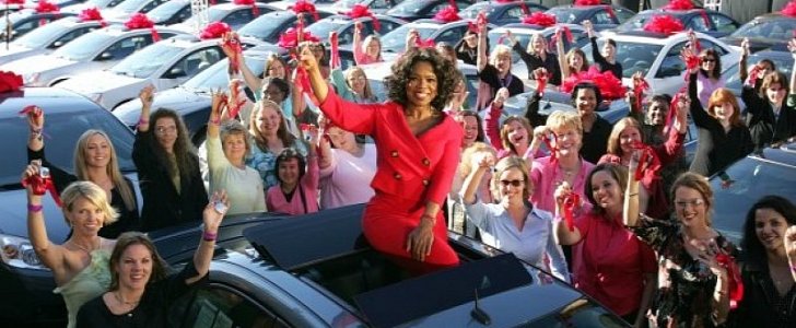 Oprah gave 276 Pontiac G6s to audience members in 2004