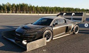 1,500 HP Audi R8 with Super-Sized Aero Is a Time Attack Monster