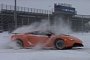 1,500 HP Twin-Turbo Lamborghini Goes for Donuts in the Snow