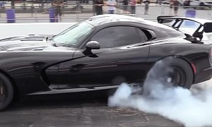 1,500 HP Twin-Turbo Viper Pulls 8s Quarter-Mile Runs without Even Trying