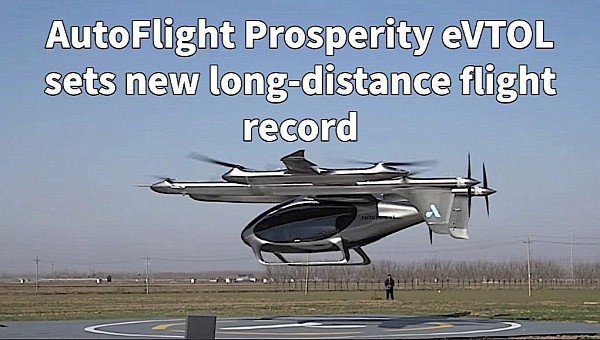 AutoFlight Prosperity flies 155 miles on a single charge