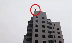 15YO Boy Jumps From 14-Story Building With Homemade Parachute For Media Stunt