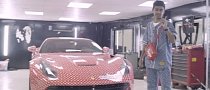15YO Instagrammer Boasts Supreme x Louis Vuitton-wrapped Ferrari F12