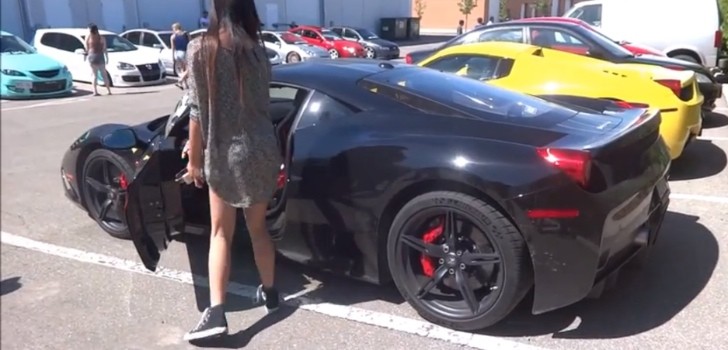 16-Year Old Girl Drives a Ferrari 458 Speciale in Canada