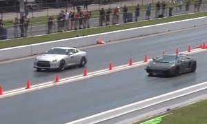1,600 HP Nissan GT-R Drag Races 2,000 HP Lamborghini Gallardo in Texas