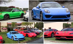 170 Rare Exotics Attend Cars and Coffee Turin