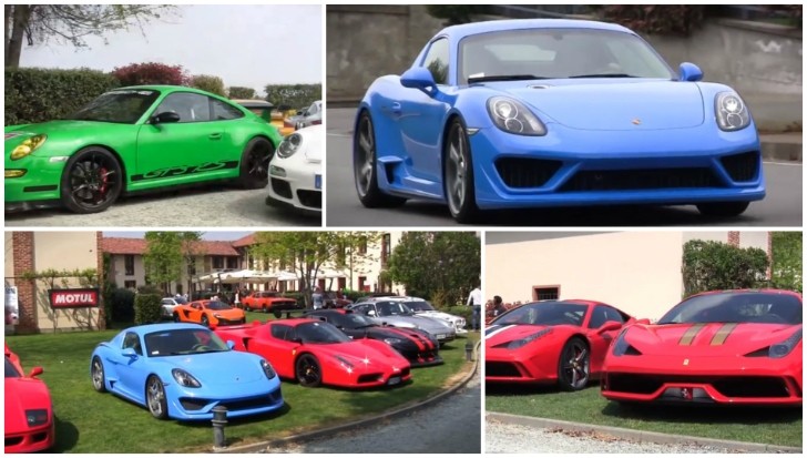 170 Rare Exotics Attend Cars and Coffee Turin