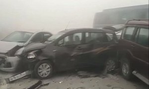 18-Car Pile-up in India Caused by Air Pollution Is All Kinds of Scary