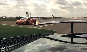 1,800 HP Lamborghini Gallardo Blows Turbo and Catches Fire