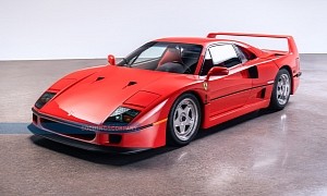 1,832-Mile 1990 Ferrari F40 in Mint Condition Sells for Record-Breaking Price at Auction