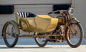 1916 Excelsior With Sidecar Sells for $45,000