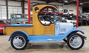 1923 Ford Model T on 21-Inch Wire Wheels Is a Cabinetmaker’s Work of Art