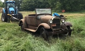 1928 Ford Roadster Abandoned for 60 Years Gets Second Chance, Engine Agrees to Run