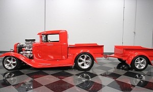 1930 Ford Pickup Street Rod With 4+2 Wheels Is More Expensive Than Shelby GT500