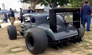 1930s Ford Model A Hot Rod Has F1 Aero Elements, 9,000 RPM Engine