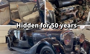 1936 Bentley Drophead Coupe Hidden for 50 Years Is an Incredible Barn Find