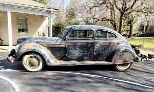 1936 Chrysler Airflow Stored for 50 Years Is the Grandfather of Aerodynamics