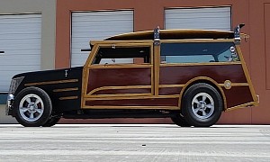 1937 Ford Woody Is a Surfer’s Wet Dream