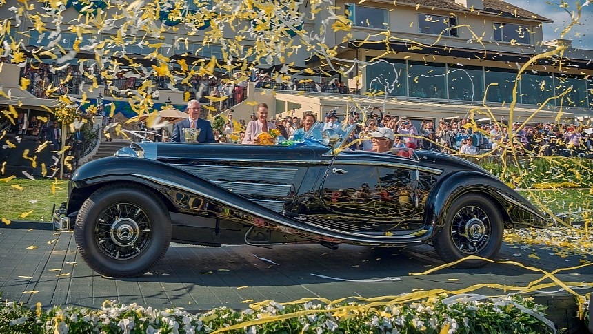 1937 Mercedes-Benz 540K Special Roadster is Best in Show at 2023 Concours d'Elegance in Pebble Beach