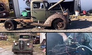 1939 Ford Truck Abandoned for 65 Years Gets Rescued, Flathead V8 Agrees To Run