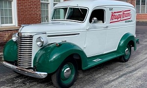 1940 Chevrolet Panel Truck in Krispy Kreme Livery Is One Enticing Proposition