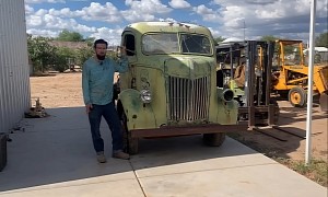 1941 Ford COE Spent 40 Years in the Desert, Flathead V8 Agrees To Run