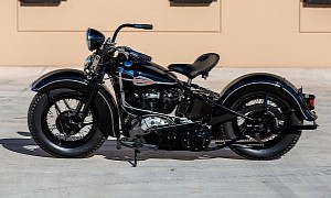 1941 Harley-Davidson Knucklehead Is a Black Speck of American Motorcycle History