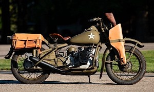 1942 Harley-Davidson XA Was Made Using Enemy Engineering, This One Comes With Tommy Gun