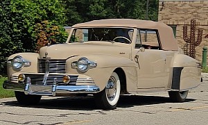 1942 Lincoln Continental Is a Pre-War Gem Wearing Desert Combat Duty Colors