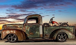 1946 Ford F-1 Comes with a Harley-Davidson Surprise in the Bed, Sells for $46K