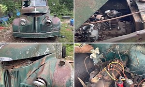 1946 Studebaker Pickup Abandoned for 50 Years Gets Rescued, Engine Refuses To Die