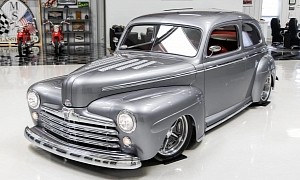 1947 Ford Super Deluxe Packs Ford Racing Surprise Under The Hood, Oozes Restomod Swagger