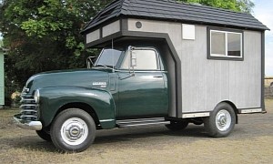 1950 Chevrolet 3600 Truck With a Camper House on Top Will Take You Anywhere