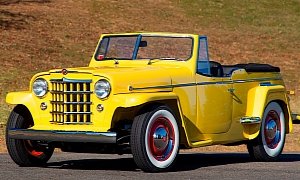 1950 Willys Jeepster Is the Bright Yellow Car Treat of the Day