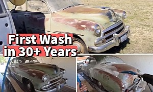 1951 Chevrolet Deluxe Barn Find Gets First Wash in 30 Years, Shows Beautiful Patina