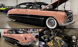 1951 Hudson Hornet Flexes Unlikely Color, Sounds Like It Could Win NASCAR Races