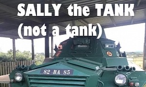 1952 APC Gets New Lease on Life as Sally the Tank, the Perfect Glamping Spot