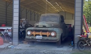 1952 Ford F-1 Truck Gets First Wash in Decades, Becomes Stunning Survivor