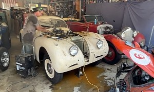 1953 Jaguar XK120 Emerges Out of the Barn After 50 Years, Engine Still Runs